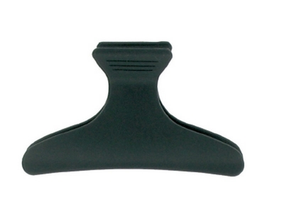 Pinza in plastica satinata nera 